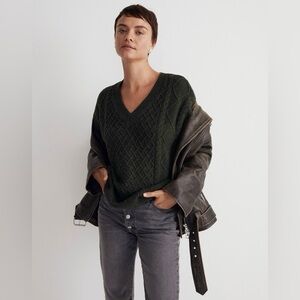Madewell Cable-Knit Sweater Vest